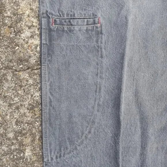 Vintage Marithe Francois Girbaud 90s Gray Jeans Knife Pocket Y2K Grunge 42x27 - Picture 10 of 11